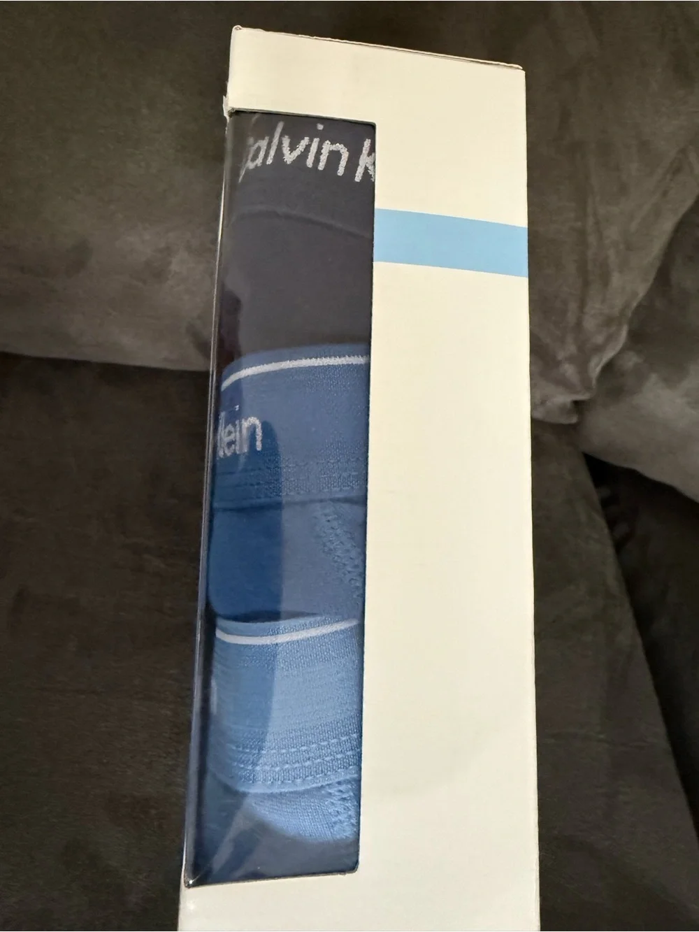Calvin Klein 3-Pack Classic Fit Boxer Briefs - White & Blue